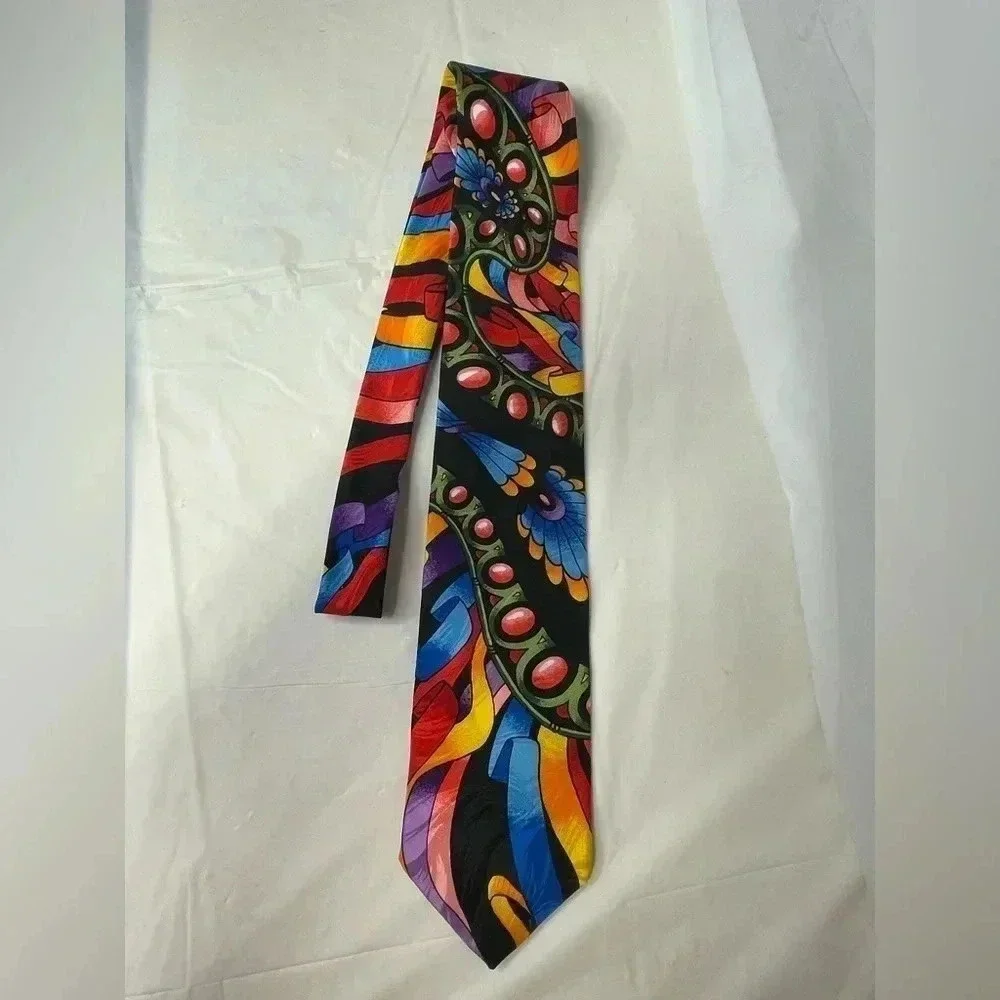 Rush Limbaugh No Boundaries collection 100% silk men’s tie made in the USA blue